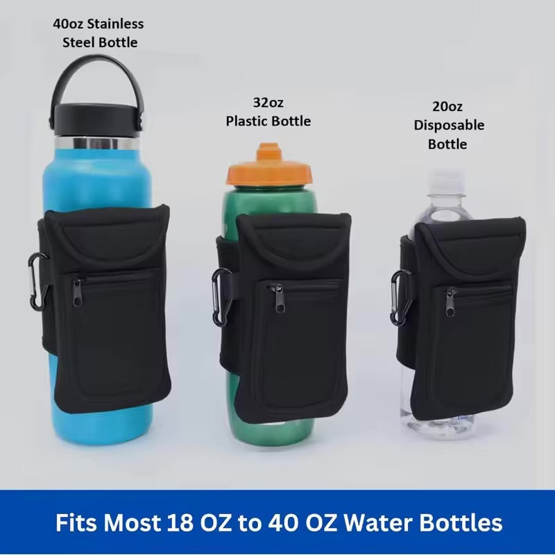 Magnetic water bottle carrier